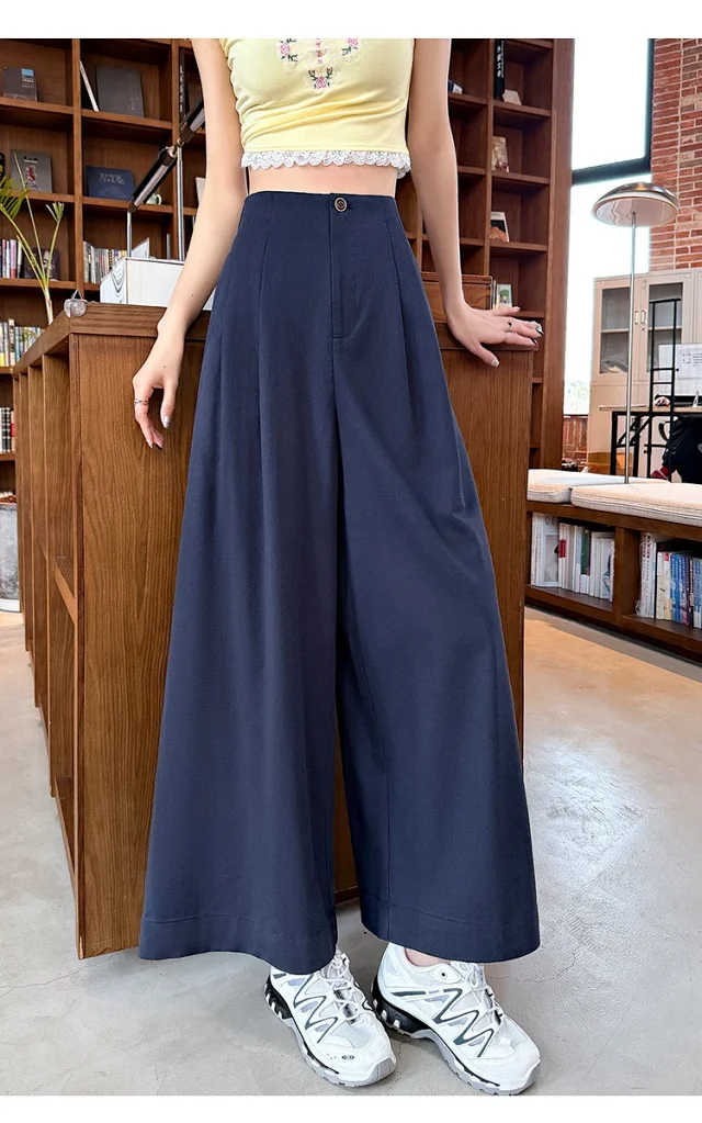 2025 Summer Tencel Wide - leg Pants for Women Detail