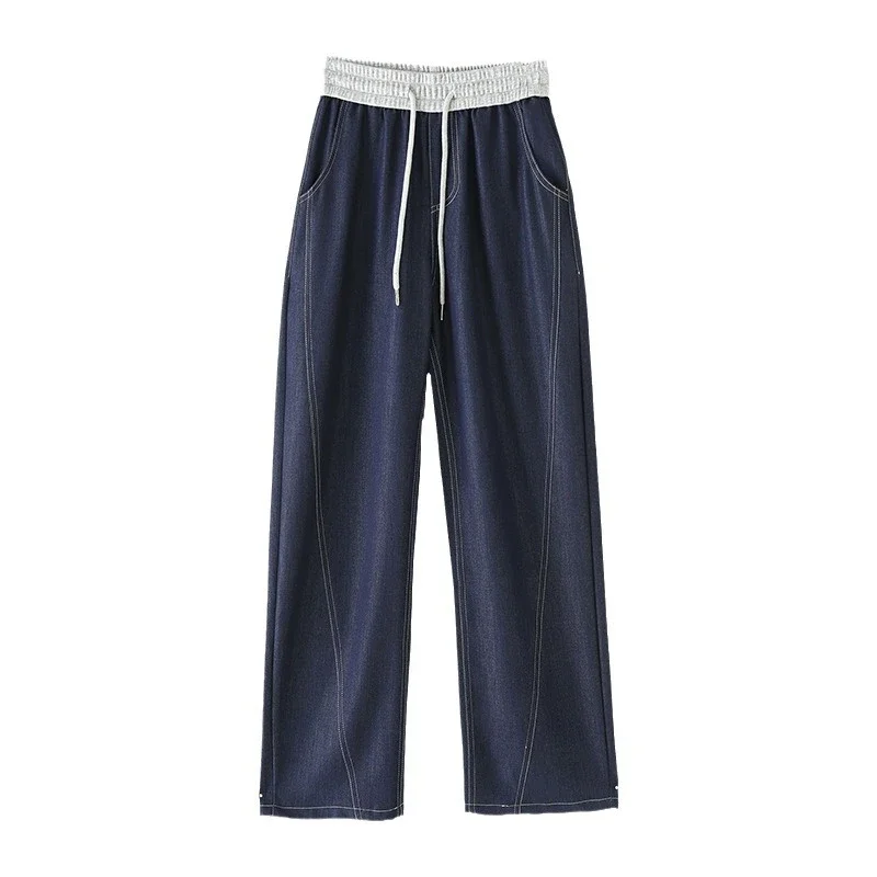 Tencel Denim Straight Leg Pants 2025