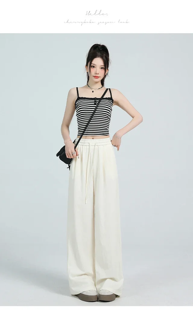 Lazy Style Ice Silk Sunscreen Yamamoto Pants Detail