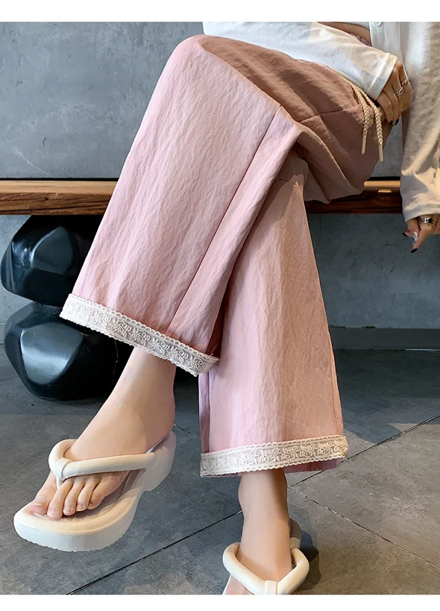 2025 Summer Lace Wide-leg Pants Detail