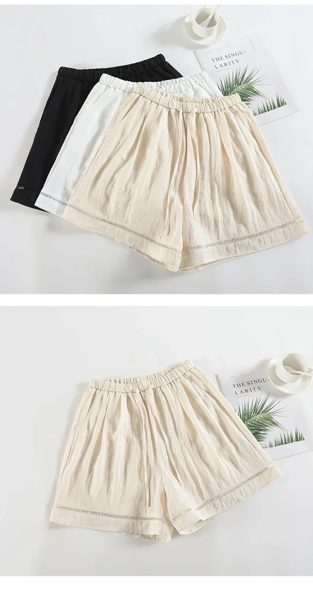 Relaxed Retro Lace Shorts for Women Detail