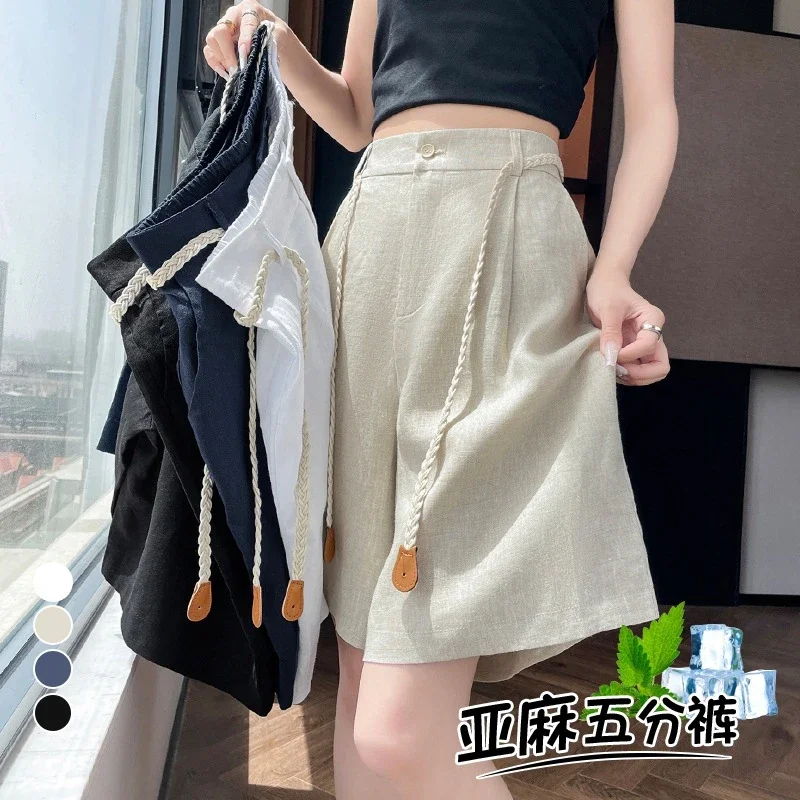 Lyocell Linen Shorts for Women
