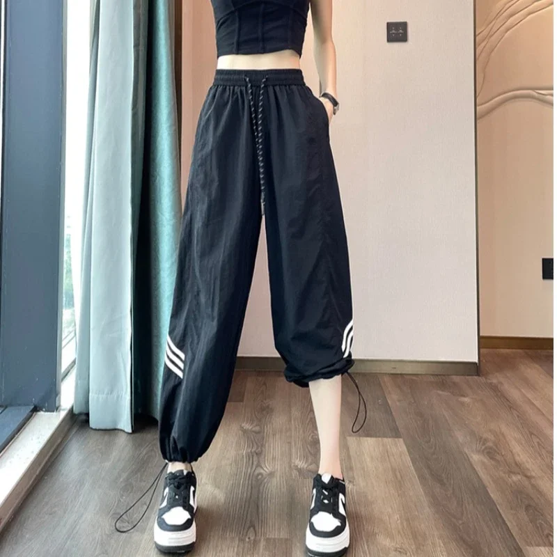 Women's 2025 Summer Drawstring Cargo Pants
