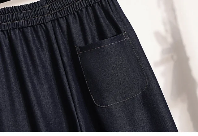 2025 Summer Thin Tencel Straight Pants Detail