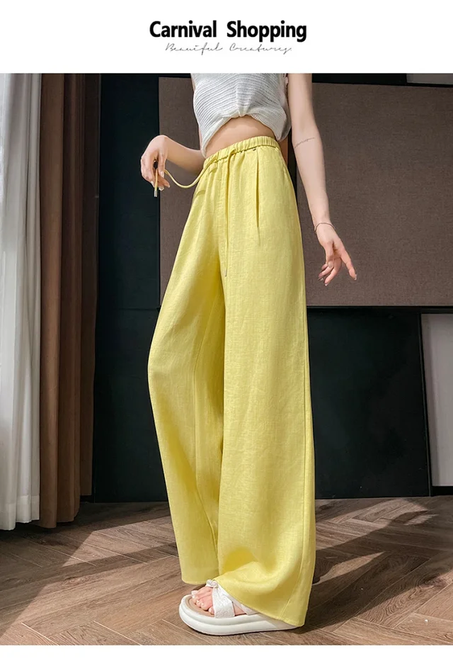 Women's Summer WideLeg Pants Detail