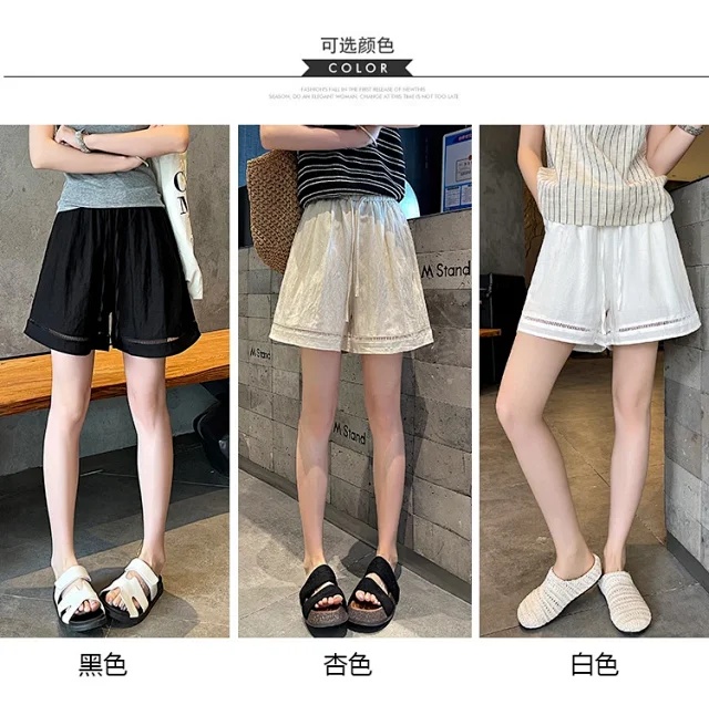 Relaxed Retro Lace Shorts for Women Detail