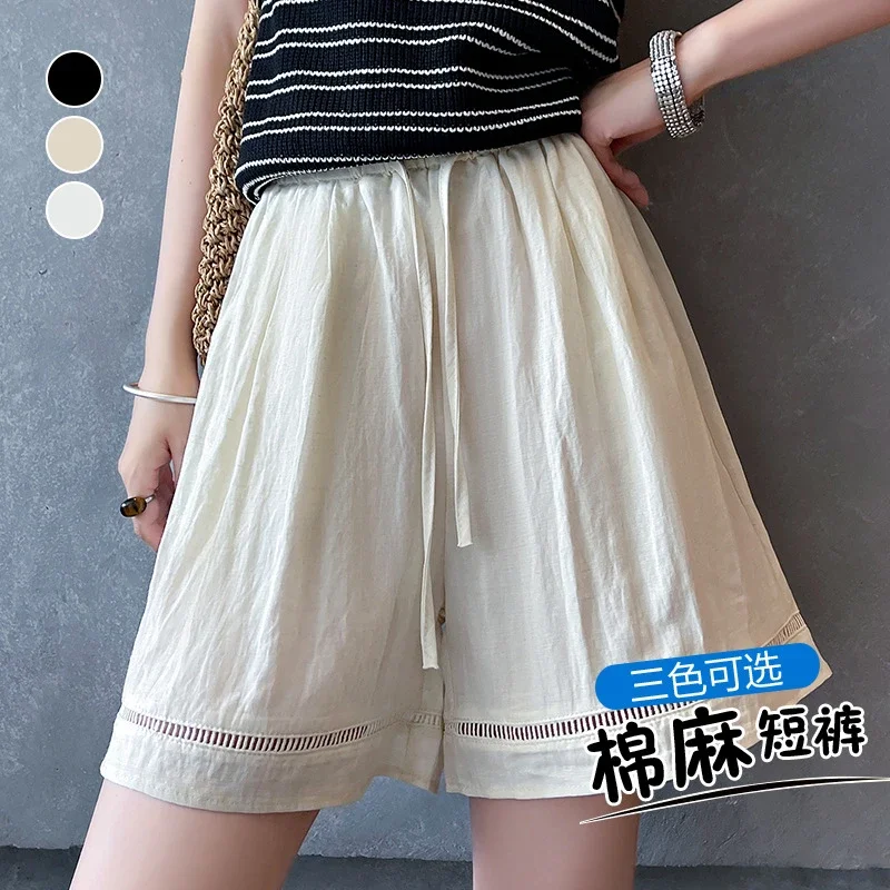 Relaxed Retro Lace Shorts for Women