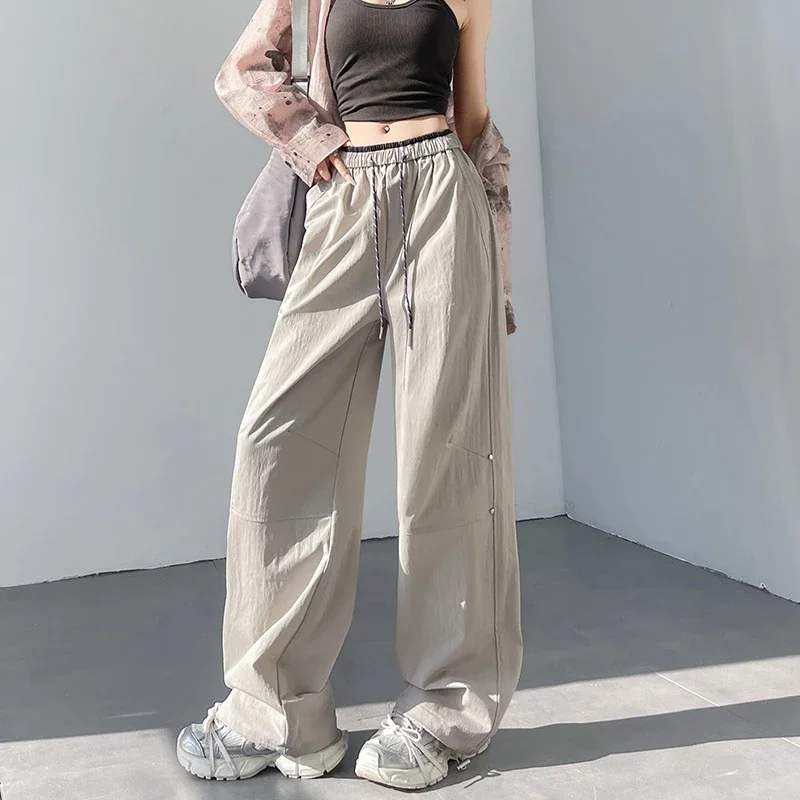 Colorful Dopamine Summer Cargo Pants for Women