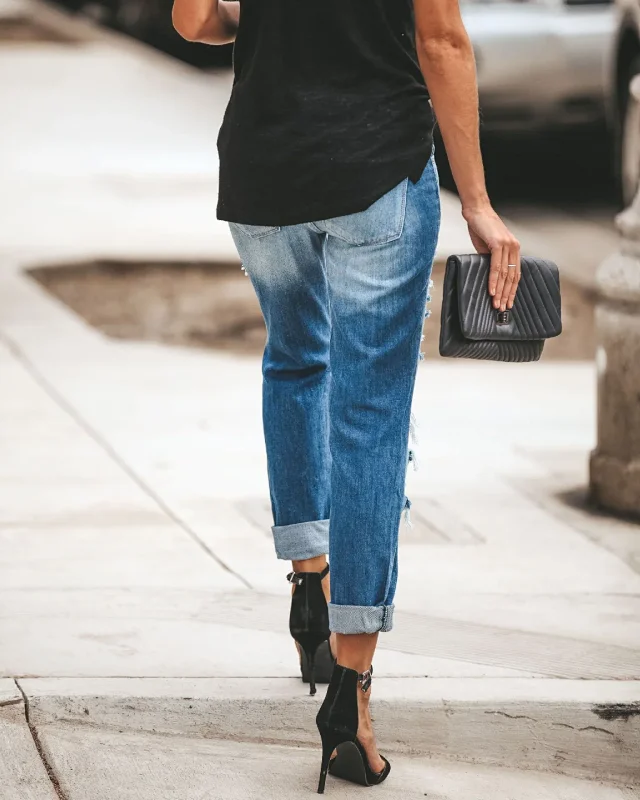 Fashion Retro Slim Jeans for Women Detail
