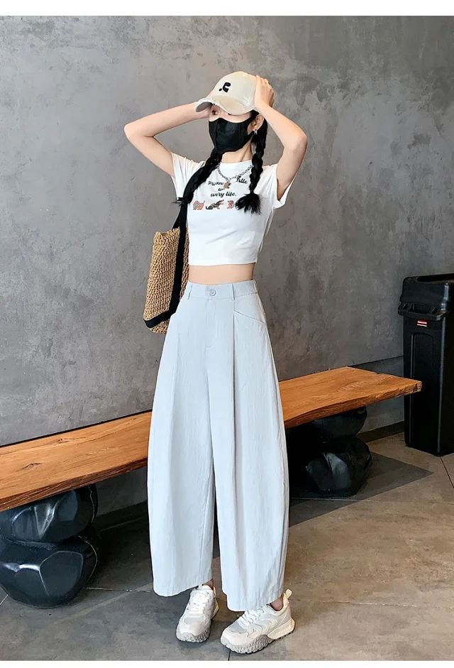 Vintage Tencel Cotton Wide-Leg Balloon Pants Detail