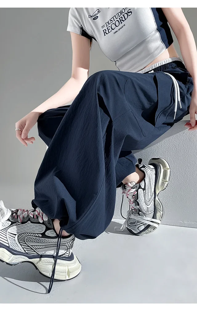 Women's 2025 Summer Thin High-waist Cargo Pants Detail