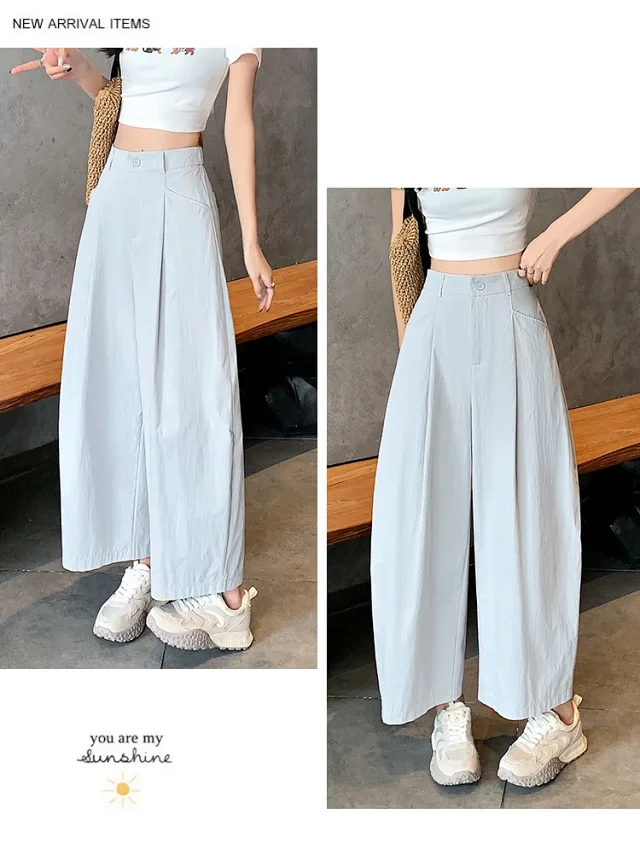 Vintage Tencel Cotton Wide-Leg Balloon Pants Detail