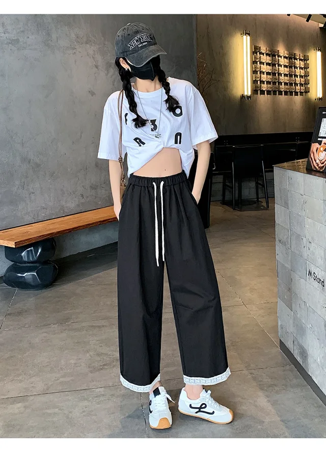 2025 Summer Lace Wide-leg Pants Detail