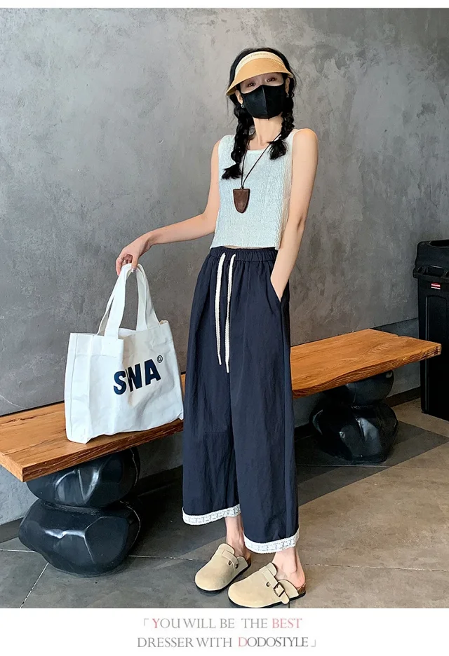 2025 Summer Lace Wide-leg Pants Detail
