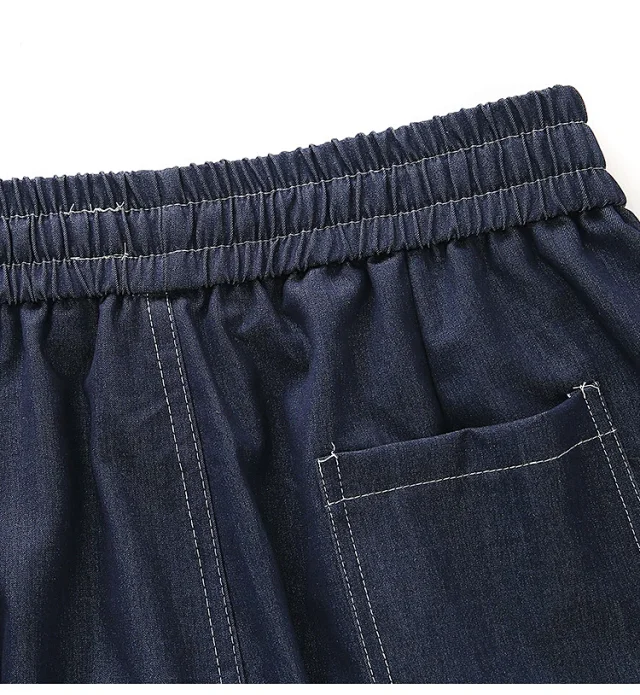 Women's High-Waist Ice Silk & Tencel Jeans 2025 Summer Detail