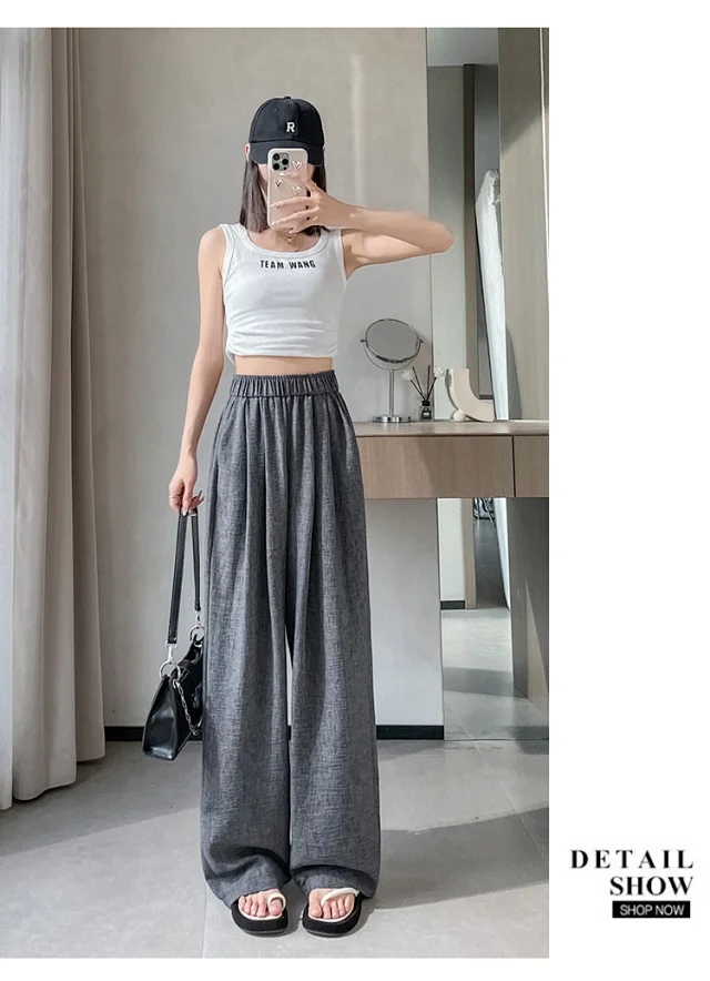 Women's 2025 Summer Linen-cotton Yamamoto Pants Detail
