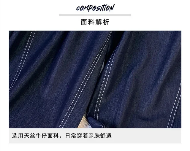 2025 Summer Tencel High-Waist Wide-Leg Pants Detail