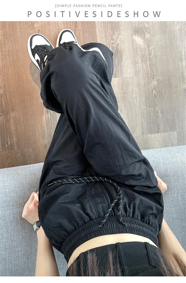 Women's 2025 Summer Drawstring Cargo Pants Detail