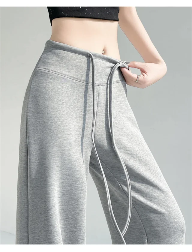 2025 Summer Thin High - Waist Straight Sport Pants Detail