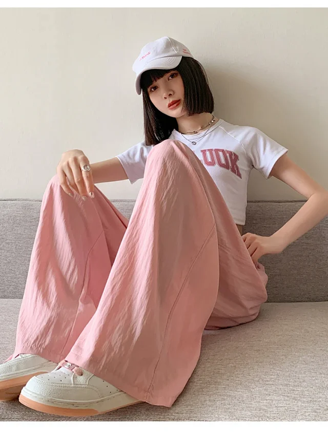Ice Silk Wide-Leg Pants 2025 Detail