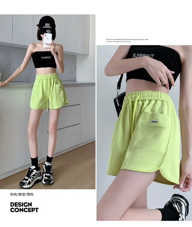 Pink Sport Shorts for Women Detail