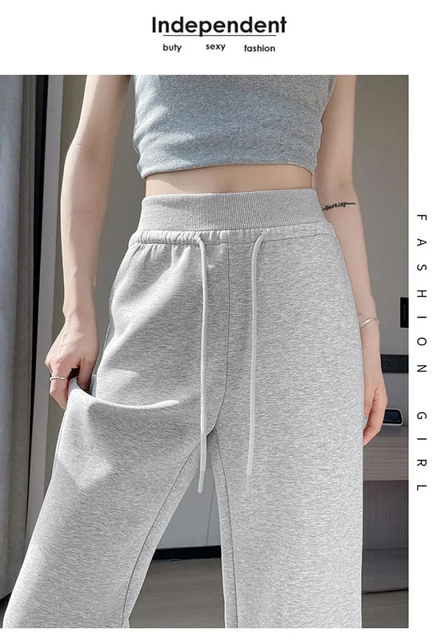 2025 Fall New Women's Straight - Leg Pants Detail