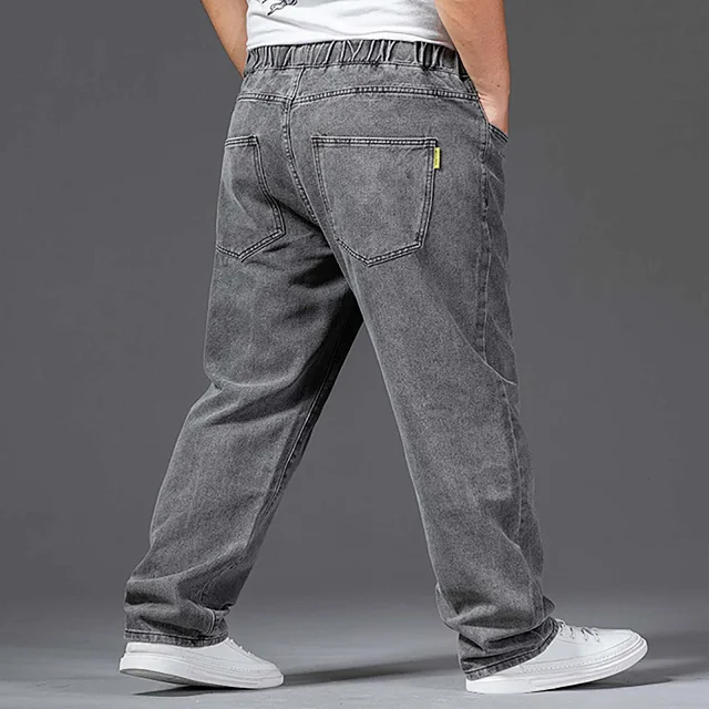 Autumn Men's Wide-Leg Jeans Detail