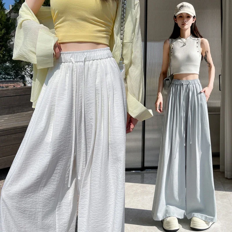 2025 Summer Ice Silk Yamamoto Pants for Women