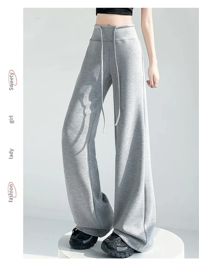 2025 Summer Thin High - Waist Straight Sport Pants Detail