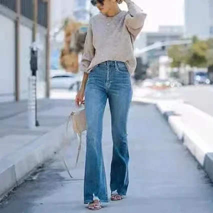 Vintage Stretch Jeans for Women Detail