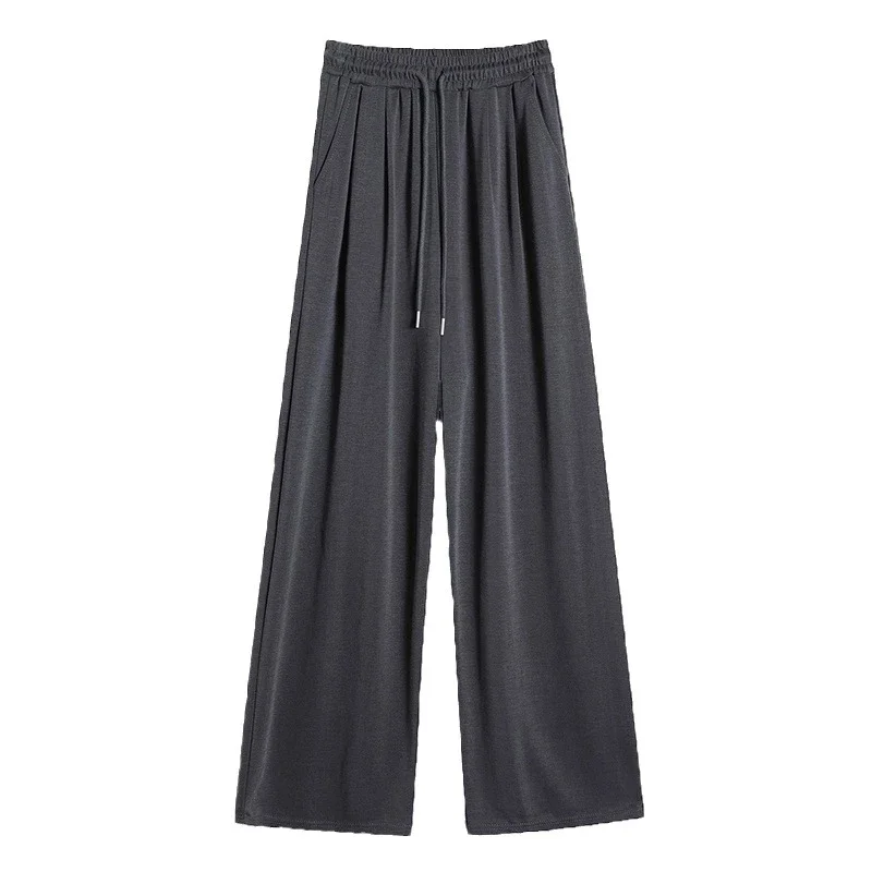 Women's Cupro Wide - Leg Pants 2025 Summer New