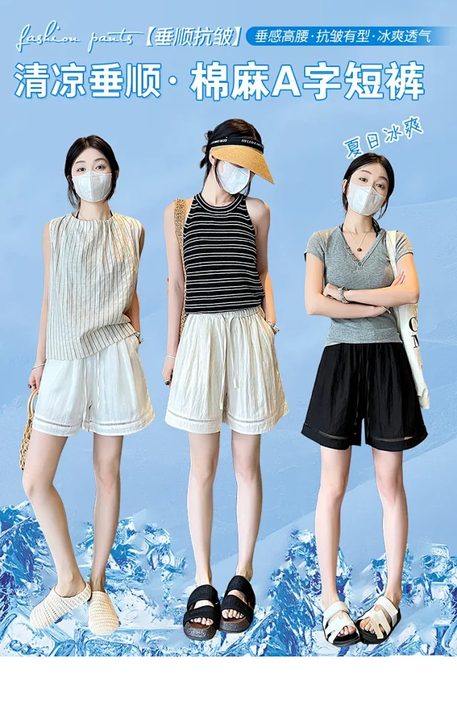 Relaxed Retro Lace Shorts for Women Detail