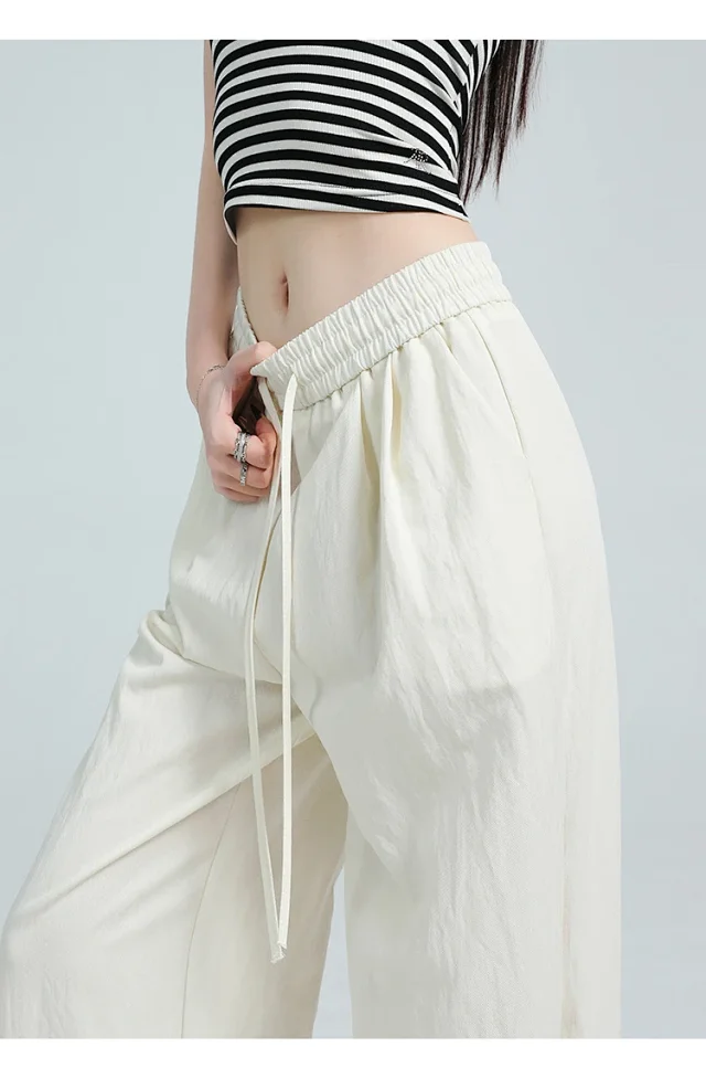 Lazy Style Ice Silk Sunscreen Yamamoto Pants Detail