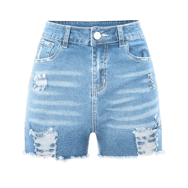 2025 High-Waist Ripped Jeans for Women (4 Colors) Detail