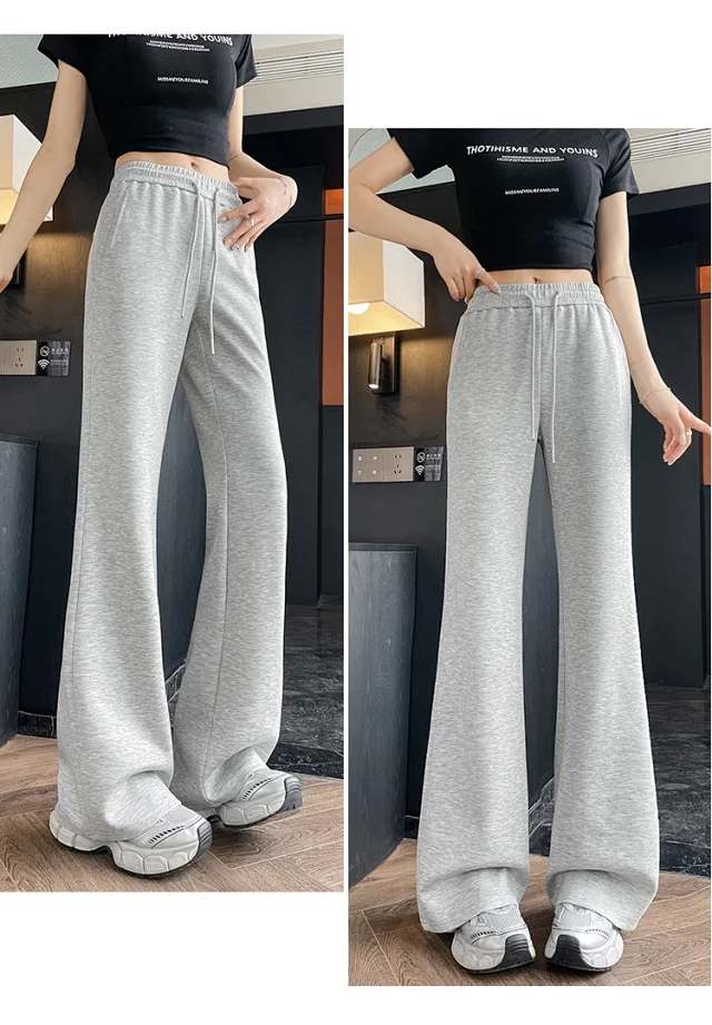 2025 Summer Ice Silk Flared Yoga Pants for Women Detail