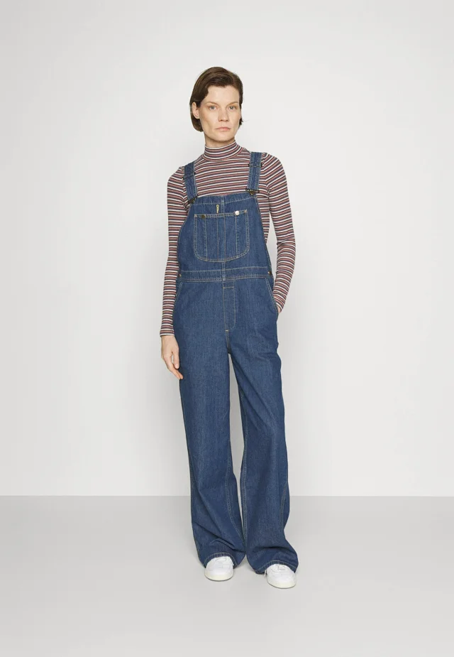 Stylish Loose Denim Overalls for Women Detail