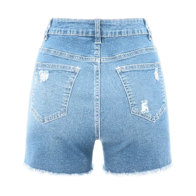 2025 High-Waist Ripped Jeans for Women (4 Colors) Detail
