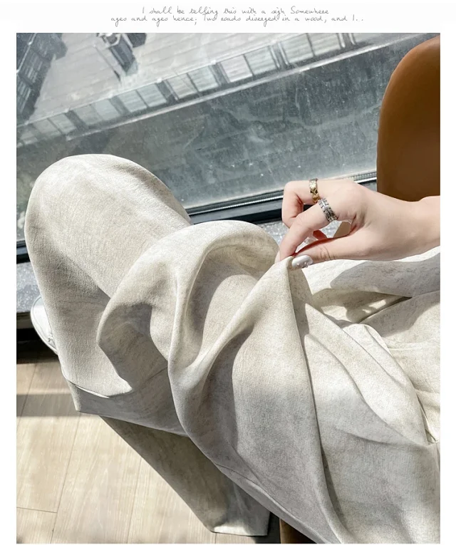 Ice Silk Acetate Tie-Dye Wide-Leg Pants for Women Detail