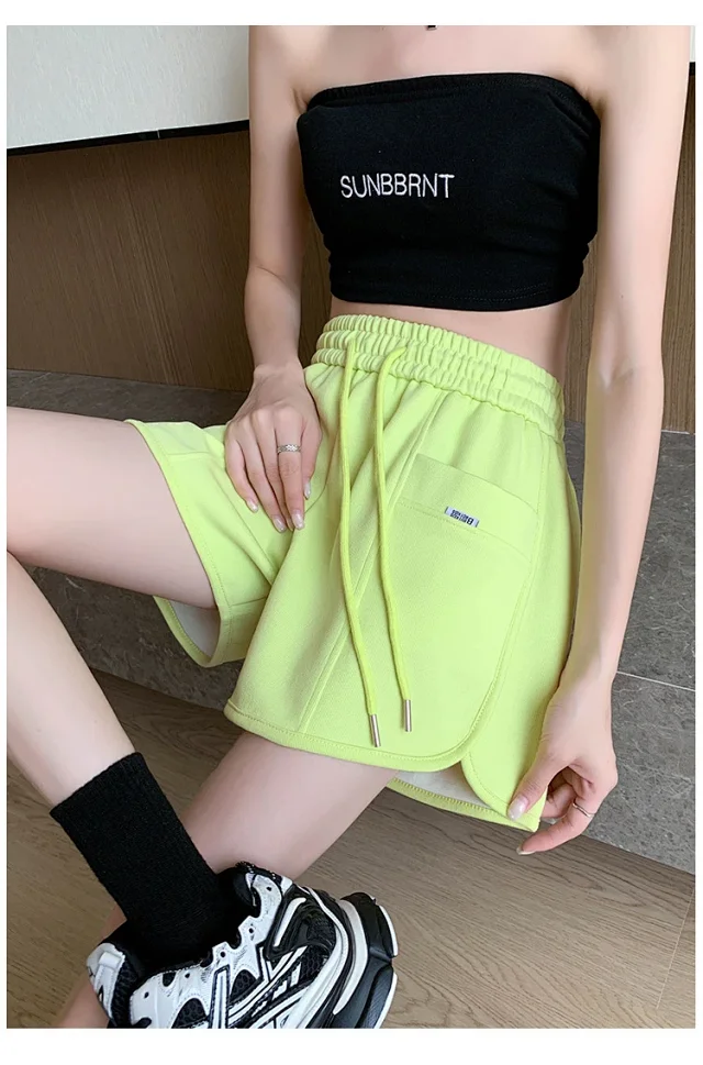 Pink Sport Shorts for Women Detail