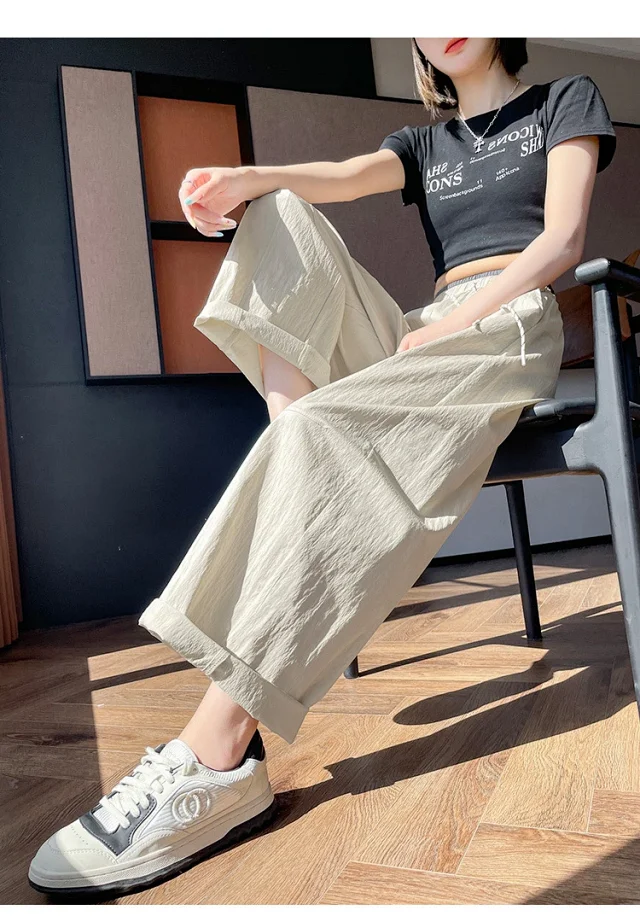 2025 Summer New Quick - Dry Balloon Pants Detail