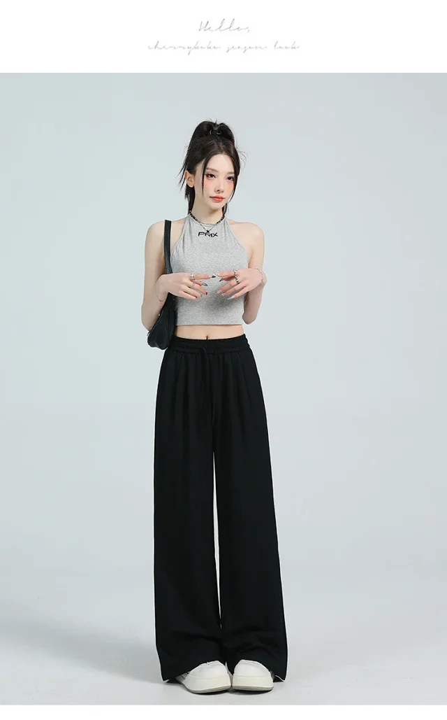 Lazy Style Ice Silk Sunscreen Yamamoto Pants Detail