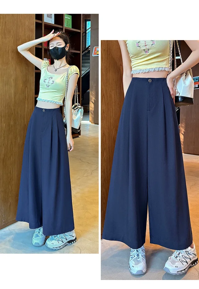 2025 Summer Tencel Wide - leg Pants for Women Detail