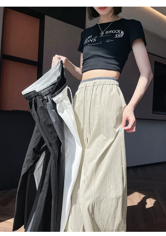 2025 Summer New Quick - Dry Balloon Pants Detail