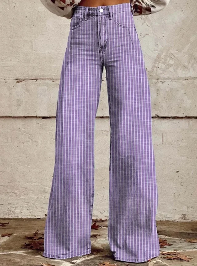 2025 Amazon Bestseller Denim Wide-Leg Jeans Detail
