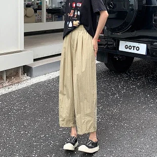 Women's 2025 Summer Drawstring Cargo Pants Detail