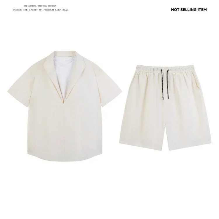 Men's Summer Ice Silk 2-in-1 Set