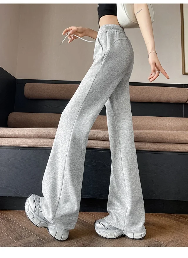 2025 Summer Ice Silk Flared Yoga Pants for Women Detail