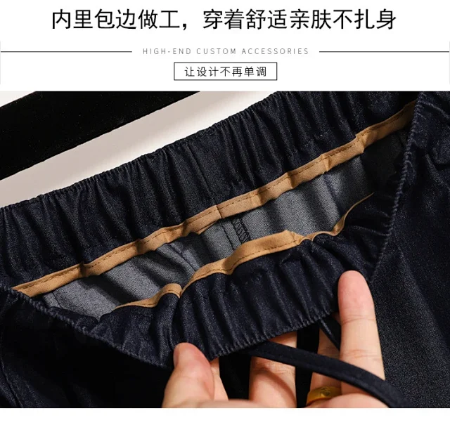Women's Wide-Leg Pants 2025 Summer New Detail
