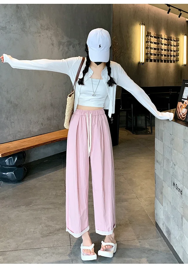2025 Summer Lace Wide-leg Pants Detail