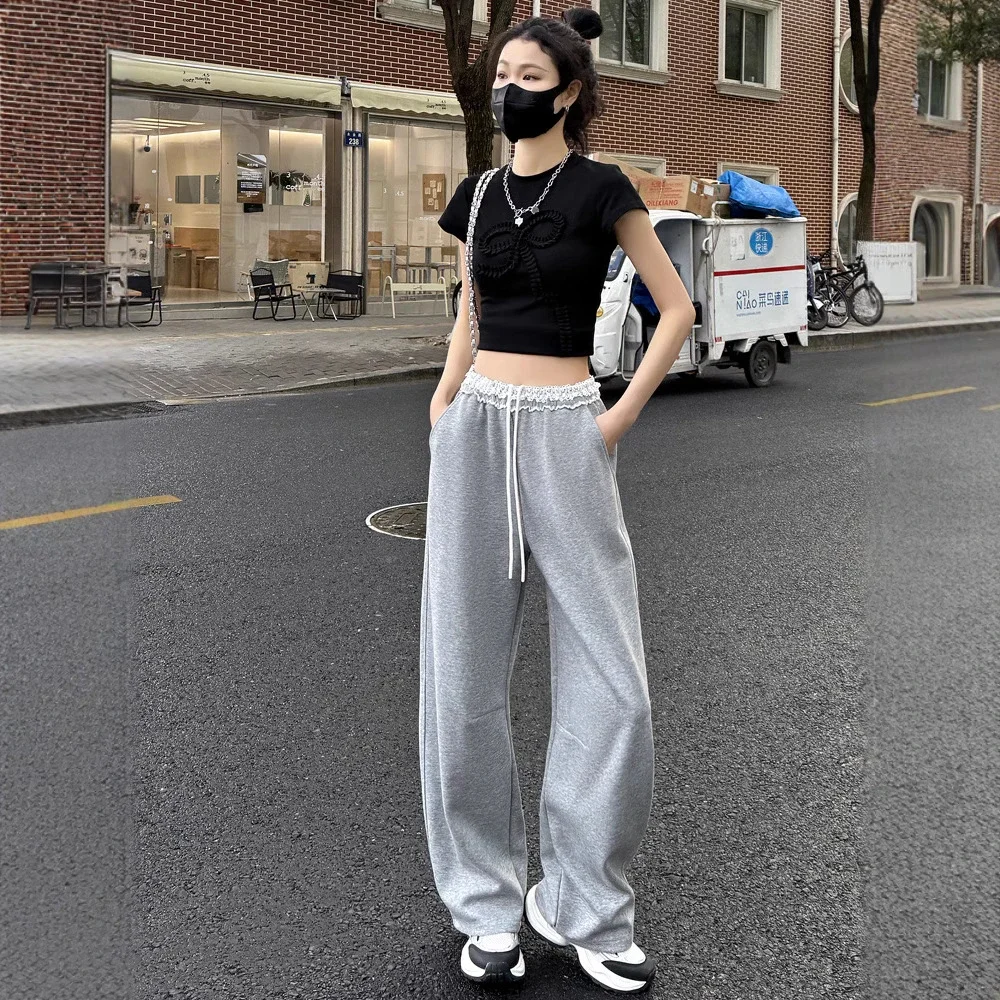 Banana Deconstructed Wide Legs Lace Pants